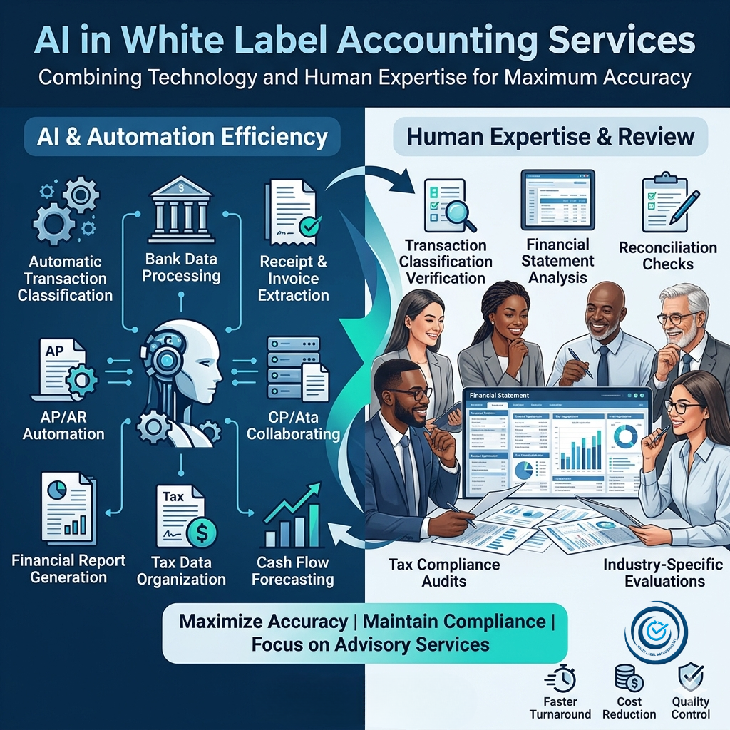 AI in White Label Accounting Services: Combining Technology and Human Expertise for Maximum Accuracy