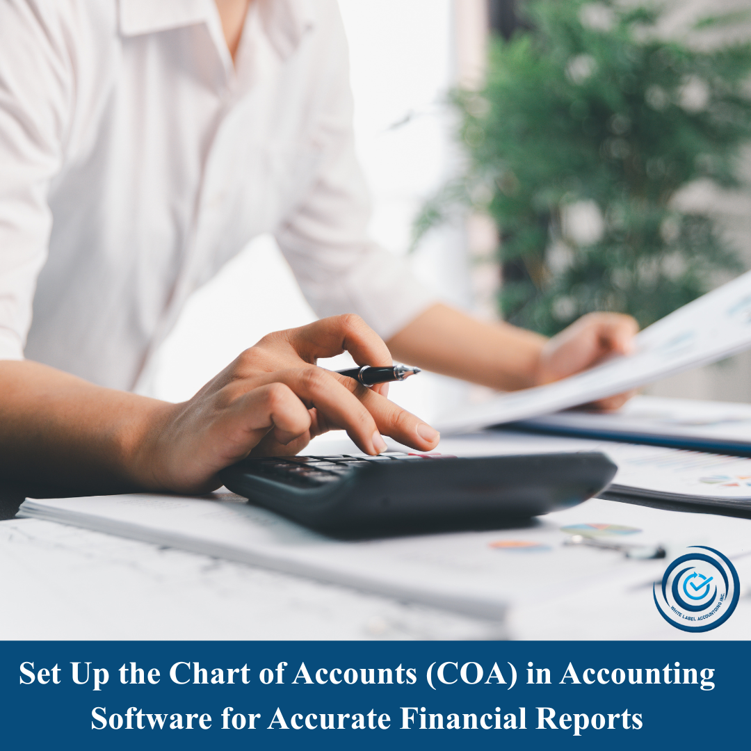 Set Up the Chart of Accounts (COA) in Accounting Software for Accurate Financial Reports
