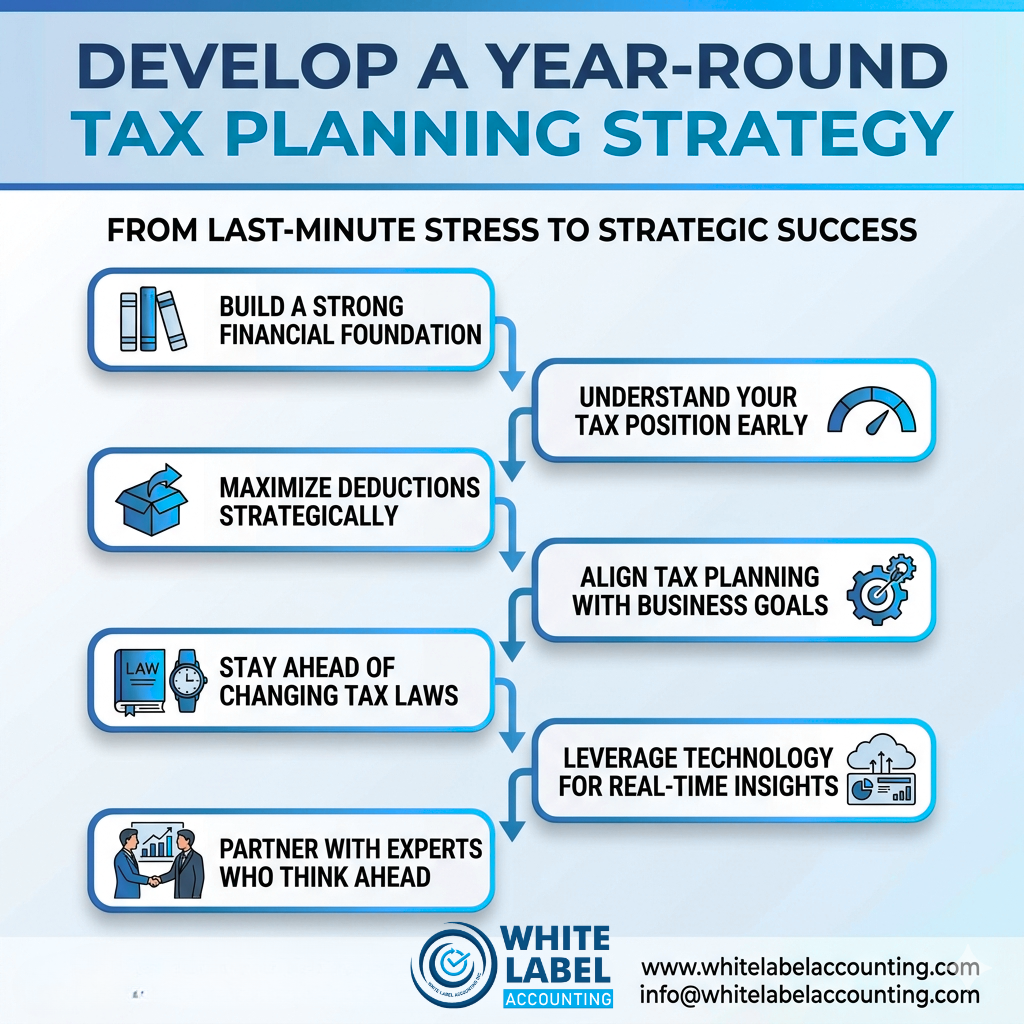 How to Develop a Year-Round Tax Planning Strategy: From Last-Minute Stress to Strategic Success