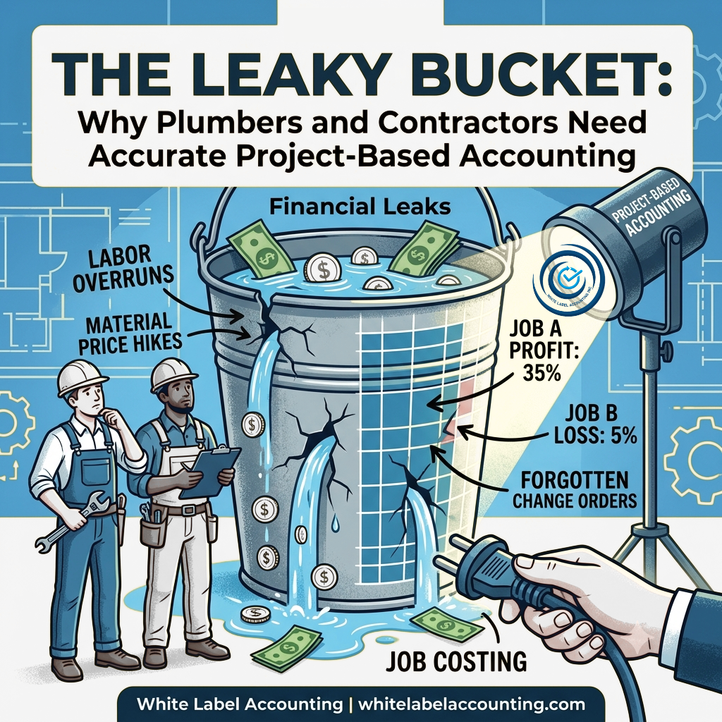 The Leaky Bucket: Why Plumbers and Contractors Need Accurate Project-Based Accounting